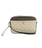 マイケルコース MICHAEL KORS ショルダーバッグ シグネチャー柄 PVCキャンバス オフホワイト 黒 ブラック 茶 ブラウン 32S0GT9C7V /MI ■GY18