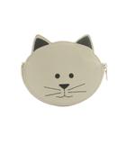 フルラ FURLA コインケース 小銭入れ 猫モチーフ レザー オフホワイト /MI ■GY18