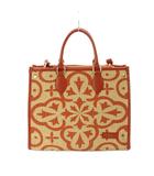  マイベストバッグ MY BEST BAG ハンドバッグ ショルダー 2WAY トート ロゴ 茶 ブラウン オレンジ ■GY18 /MQ