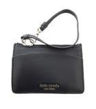 ケイトスペード KATE SPADE カードケース 小銭入れ コインケース レザー ロゴ 黒 ブラック /FF ■GY18