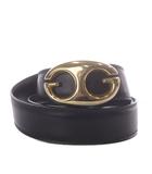 グッチ GUCCI オールドグッチ ベルト ロゴ レザー 100 ブラック /YO36 ■GY18 ■OH