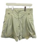 ハーフパンツ ショートパンツ ロゴボタン 44 ベージュ /KK ■GY82