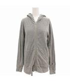 チャンピオン CHAMPION ジップアップパーカー フーディ ロゴ刺繍 S グレー /FF