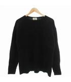 パッゾ PAZZO GLOBAL LINE ニット セーター 長袖 ローゲージ ウール F 黒 /JS