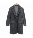 グローブ grove チェスターコート ヘリンボーン ミドル ハーフ丈 L グレー /AE