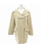 エフデ ef-de 美品 コート ジャケット アンゴラ混 ミドル ハーフ丈 7 ベージュ /OU