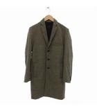 スリック SLICK チェスターコート チェック柄 3B ウール 1 S グレー /FT