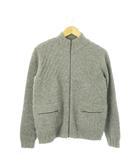 ポールスミス ブラック Paul Smith BLACK ニットブルゾン ジップアップ ウール ワンポイント ロゴ グレー /AO12 ■GY19