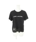 マークジェイコブス MARC JACOBS Tシャツ ラウンドネック 半袖 ロゴ プリント コットン L 黒 ブラック /AH14