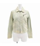 ラルフローレン RALPH LAUREN デニムジャケット ジージャン ヴィンテージ加工 TALONジップ XS グレー /AE