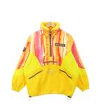 デサント DESCENTE スキーウェア フリースジャケット ハーフジップ プルオーバー 切り替え ロゴ刺繍 小さいサイズ SS 黄 イエロー /AH1 ■GY09