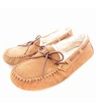 アグ UGG モカシンシューズ ローファー ムートン 茶 ブラウン 24.0cm /UD ■GY35