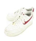 ナイキ NIKE CZ20326-100 AIR FORCE 1 '07 WHITE TEAM RED エアフォース1 ホワイトチームレッド スニーカー レースアップ レザー プレートロゴ 25.5cm 白 ホワイト /CK2