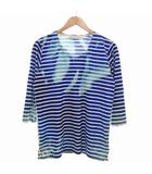 ミノトール MINOTAUR JAXA カットソー Tシャツ 九分袖 ボーダー M 青系 /UO