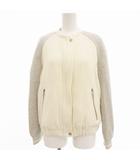 ザラ トラファルック ZARA Trafaluc ジャケット ブルゾン ジップアップ XS アイボリー グレー /OU