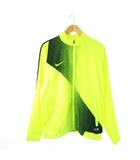 ナイキ NIKE ウインドブレーカー ナイロンジャケット スタンドカラー ジップアップ 裏地メッシュ ロゴ刺繍 スポーツ フットボール 大きいサイズ XXL 黄 ネオンイエロー 3 688399-702 /CK4 ■GY99