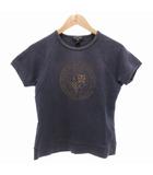 Tシャツ 半袖 プリント M 紺 ネイビー /JS
