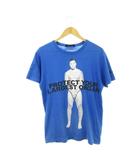 マークジェイコブス MARC JACOBS チャリティーTシャツ 半袖 ラウンドネック グラフィック プリント コットン M 青 ブルー /AH8 ■GY03