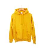 チャンピオン CHAMPION REVERSE WEAVE 復刻 青タグ プルパーカー 長袖 裏起毛 S 黄 イエロー /AH14 ■GY03