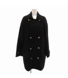 アンクライン ANNE KLEIN ステンカラーコート ダブル ウール S 黒 ブラック /FT