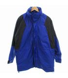  スクーターズ SCOQTERS ヴィンテージ ナイロンジャケット 中綿 バイカラー L 青 ブルー 黒 ブラック /OU