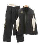 ミズノ MIZUNO ジャージ セットアップ ウインドブレーカー ブルゾン パンツ イージー O L 黒 ブラック /NU