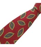 ヴィンテージ ネクタイ 絹 シルク 赤 レッド 総柄 /UO