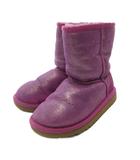 アグ オーストラリア UGG australia ムートンブーツ シューズ 裏地ボア ロゴ 17cm 紫 パープル /AE