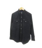 ポロスポーツ POLO SPORT ラルフローレン RALPH LAUREN ウエスタンシャツ コーデュロイ 長袖 コットン ロゴ M 紺 ネイビー /MN16