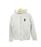  ユーエスポロアッスン U.S. Polo Assn. ジャケット パーカー ジップアップ 長袖 ロゴ刺繍 M グレー /AH17