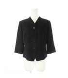 アラミス ARAMIS ブラックフォーマル ジャケット ノーカラー Vカット 七分袖 11 黒 ブラック /CK28