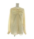 ミラショーン mila schon シャツ ブラウス 絹 シルク 長袖 40 M ベージュ /XZ