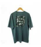 ビラボン BILLABONG Tシャツ クルーネック 丸首 半袖 メッシュ バックプリント LOOSE FIT ロゴ M 緑 グリーン /CK12