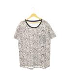 ノンネイティブ nonnative 半袖Tシャツ ラウンドネック リバティ生地 コットン エスニック オリエンタル 総柄 1 S 紫 パープル /AH21