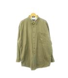 チャップス CHAPS ラルフローレン RALPH LAUREN ボタンダウンシャツ 長袖 ロゴ刺繍 コットン L/G 緑 カーキ /AH3