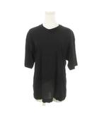 チノ CINOH 24SS コズモラマ ベーシック Tシャツ クルーネック 半袖 ストレッチ 薄手 黒 ブラック 24SCU008 /MN28