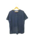 ノンネイティブ nonnative 半袖Tシャツ ヘンリーネック コットン ストレッチ 1 S 紺 ネイビー /AH24