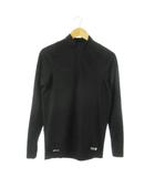ナイキ NIKE イグナイト L/S ミッドレイヤー Tシャツ ハイネック 長袖 ハーフジップ ロゴ フットボール M 黒 ブラック 698916-011 /AO4