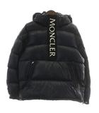 モンクレール MONCLER 21AW MAURY ダウンジャケット パーカー アウター ナイロン ハーフジップ プルオーバー ロゴ プリント 1 M 紺 ネイビー G20911A00040 68950 /XZ ■GY01