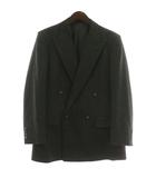 バーバリーズ Burberrys ヴィンテージ テーラードジャケット 羊毛 ウール ダブル 4B 総裏地 肩パッド サイドベンツ 92-80-170 A5 M グレー /XZ ■GY01