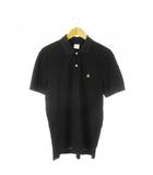 ブルックスブラザーズ BROOKS BROTHERS ポロシャツ 半袖 鹿の子 ロゴ刺繍 ワンポイント SLIM FIT M 黒 ブラック /CK8 ■GY99