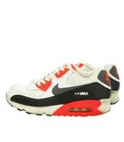 ナイキ NIKE AIR MAX 90 ESSENTIAL スニーカー シューズ 厚底 レースアップ ロゴ 28cm 白 ホワイト 537384-126 /MN7 ■GY99