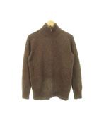 ポロ バイ ラルフローレン Polo by Ralph Lauren カーディガン ニット 長袖 スタンドカラー ジップアップ ウール ロゴ刺繍 男の子 ボーイズ 150 茶 ブラウン /AH23 ■GY99