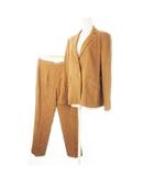 アクアスキュータム AQUASCUTUM セットアップ スーツ テーラードジャケット スラックスパンツ 大きいサイズ 13 茶 ブラウン /CK19 ■GY99