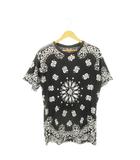 ヘインズ Hanes × シュプリーム SUPREME 半袖Tシャツ クルーネック プリント ペイズリー柄 S 黒 ブラック /AH5 ■GY99