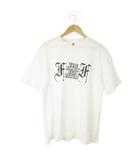 ブラックアイパッチ THE BLACK EYE PATCH 半袖Tシャツ クルーネック コットン プリント ロゴ L 白 ホワイト /AO6 ■GY99