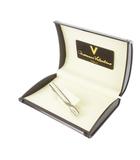 ヴァレンティノ ヴァレンチノ  VALENTINO Giovanni Valentino タイピン ネクタイピン ロゴ刻印 ストライプ シルバーカラー /CK18 ■GY99