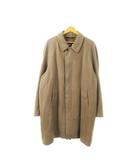 ヴィンテージ ステンカラーコート ロング 比翼 茶 ブラウン /MN12 ■GY99