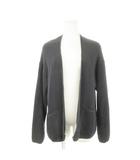 イエナ IENA ニットカーディガン トッパー 長袖 ミドルゲージ コットン ダークグレー /AH17 ■GY99