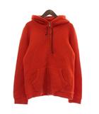 ロアー roar パーカー サーマル ワッフル地 長袖 フード ジップアップ 3 L オレンジ /XZ ■GY35